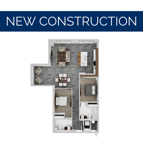 a floor plan of a building with a text overlay that says new construction